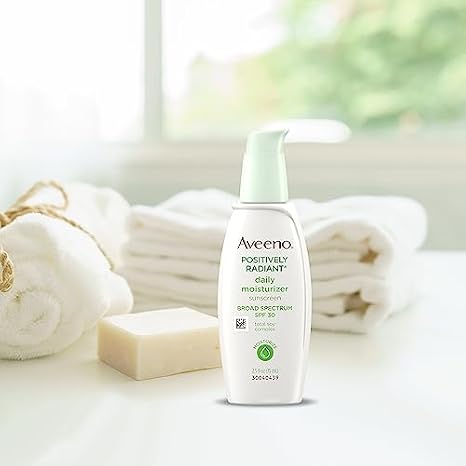Aveeno Positively Radiant Daily Facial Moisturizer with Total Soy Complex and Broad Spectrum SPF 30 Sunscreen, Oil- photo 7