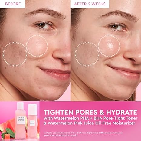 Glow Recipe PHA + BHA Face Toner, Korean Exfoliating Toner for Pores, Gentle Chemical Exfoliant + Hydrating Toner, photo 4