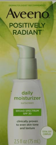 Aveeno Positively Radiant Daily Facial Moisturizer with Total Soy Complex and Broad Spectrum SPF 30 Sunscreen, Oil- photo 3