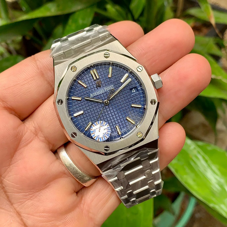 Audemars Piguet Royal Oak Blue Watch - (Copy)
