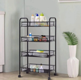 Portable 4 Tier Kitchen Storage Rack