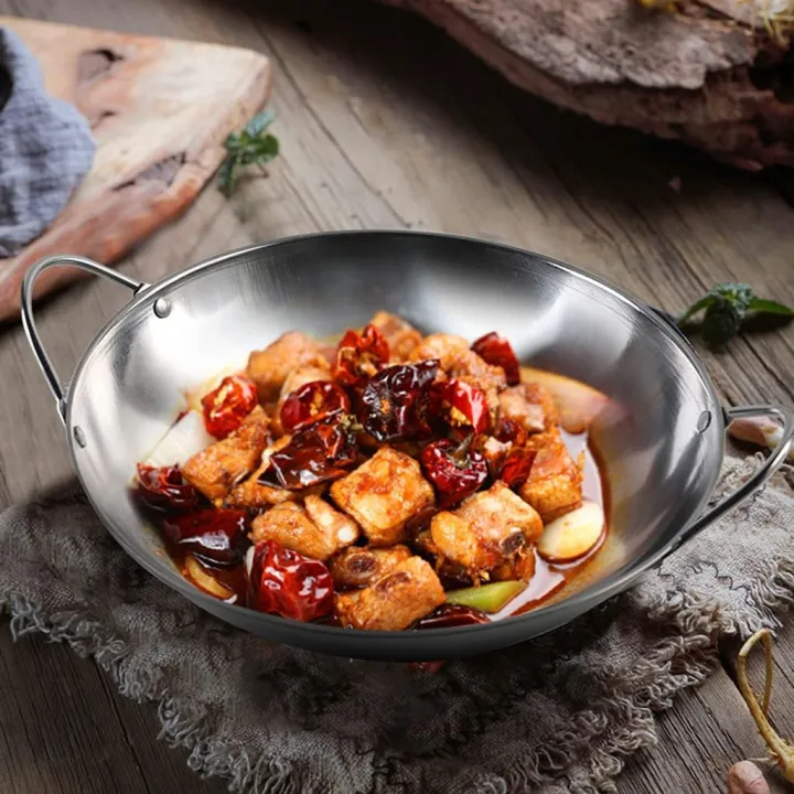 Stainless Steel Wok Pan - 28cm