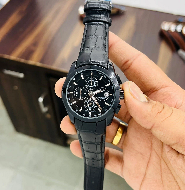 Tissot 1833 Black Leather Belt Watch - Copy