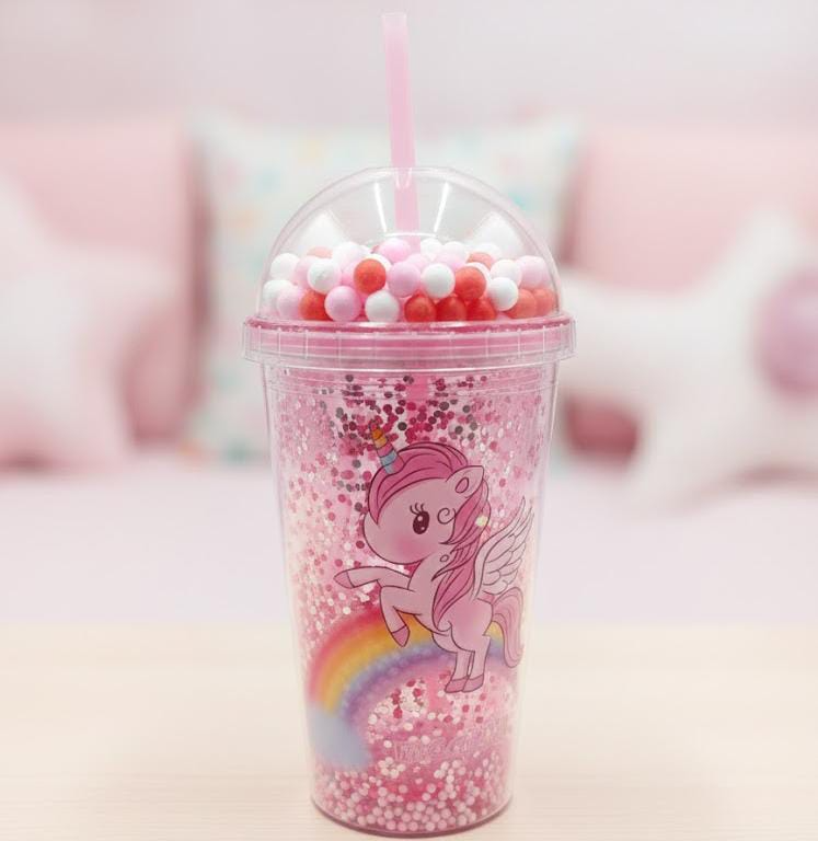 Colourful Unicorn Sipper Bottle - 338-26