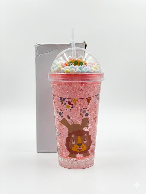 ZOO Animal Sipper Cup with Straw 450ml