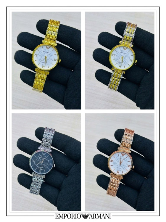 Emporio Armani Crystal Dial Mix Womens Watch