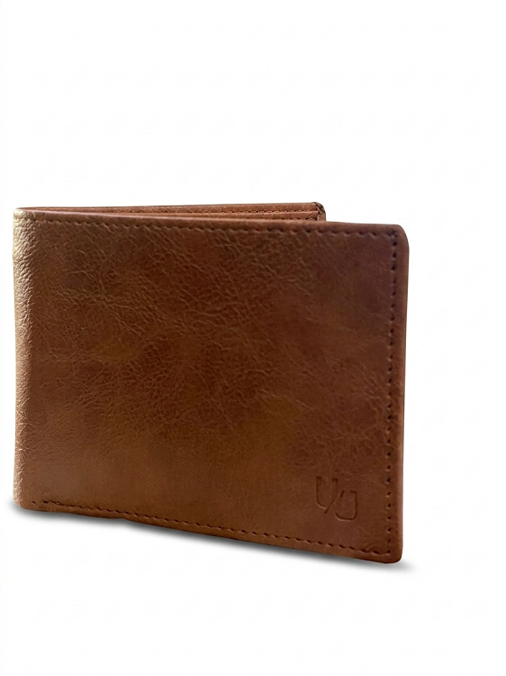 U & U Plain Leather Wallet