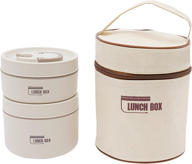 2 Layer Hot Lunch Box With Bag
