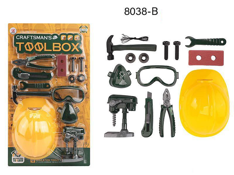 13 Pcs Craftsmans Toolbox Toy Set - 8038-B