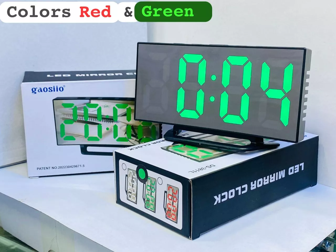 Gaosiio LED Mirror Clock