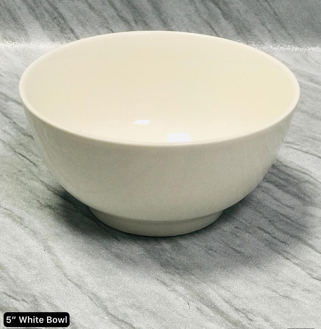 5 Inch White Bowl