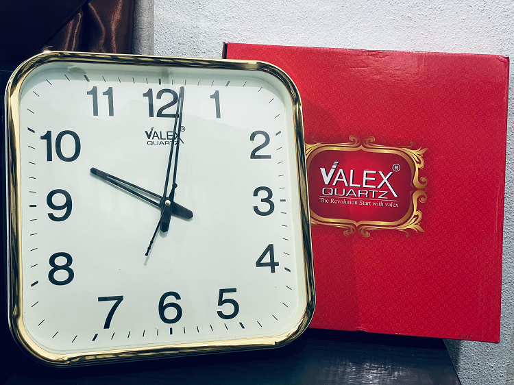 Valex Quartz Square Wall Clock - VQ-02