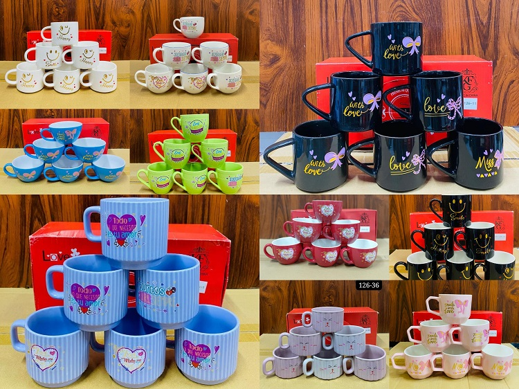 1 Pcs Printed Glass Mug - 126