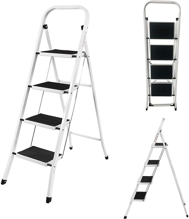 4 Step Ladder - White