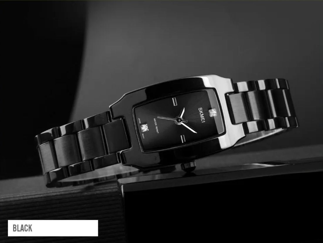 Skmei Ladies Rhinestone Watch (Black)